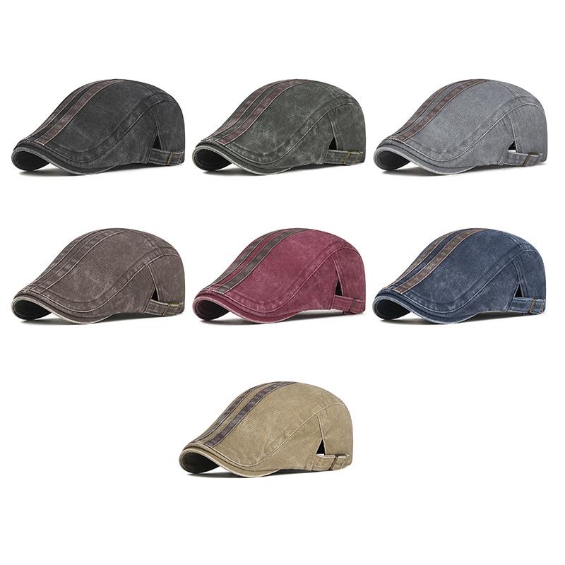 Spring Sunshade Cap British Style Painter Advanced Cap Men Women Peaked Cap