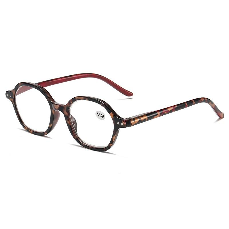 

Anti Blue Light Reading Glasses Women Fashion Round Prescription Eyeglasses Hyperopia Eyewear +100 красный