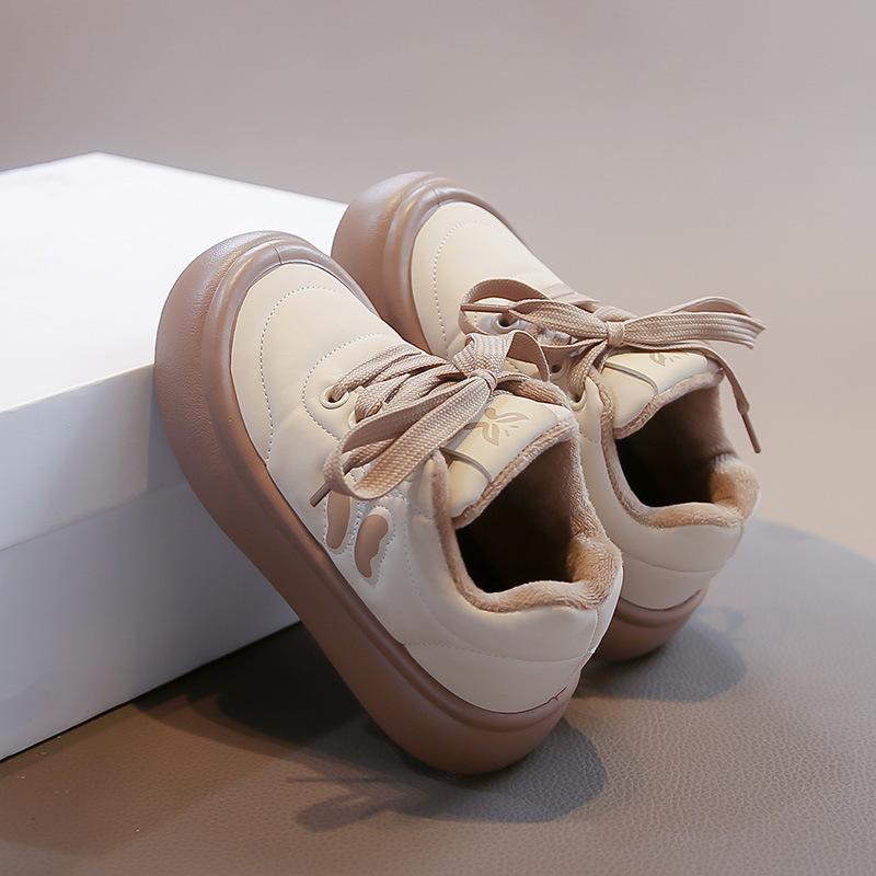 

Children Winter Fleece Lined Soft Sole Lightweight Running Shoes Boys Girls Casual Sneakers Warm size 37