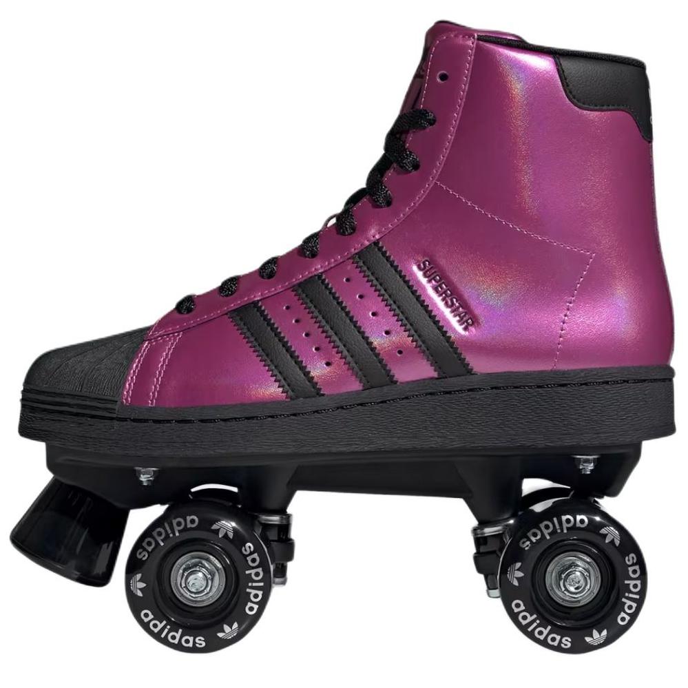Adidas Originals Superstar 82 Roller Skate Soft Comfortable Wear-Resistant High-Top Lifestyle Casual Shoes Unisex Casual Shoes Pink JH5530
