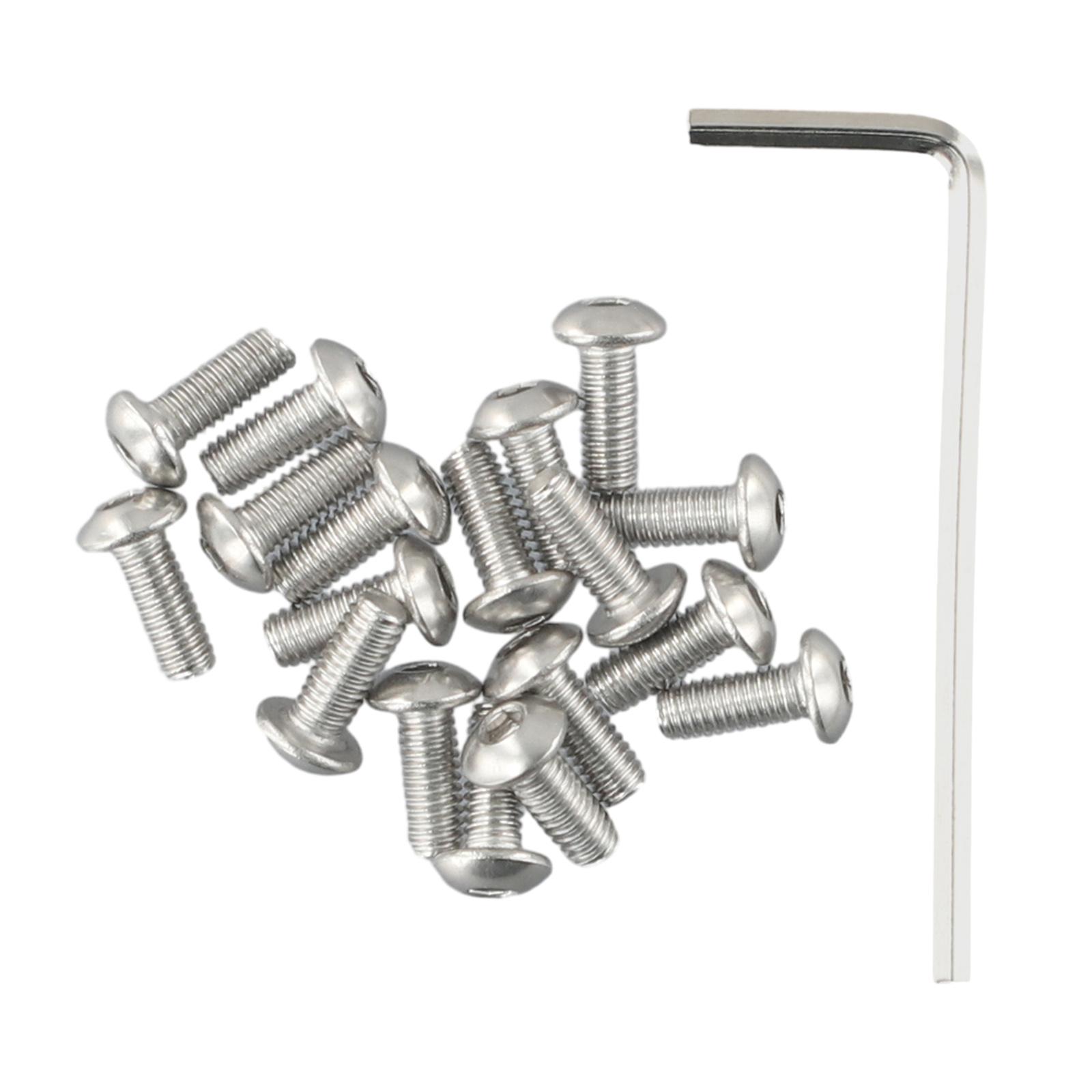 

Silver Screws Wrench 18 X Screws Mounting Repair Parts