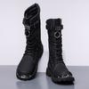Luxury Men Boots High Quality Casual Leather Boot Fashion Long Tube Knight Boot Classic Western Cowboy Boots Men Motorcycle Boot