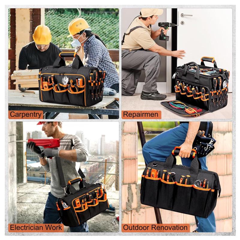Heavy-Duty 17-inch Wear-Resistant Oxford Tool Bag