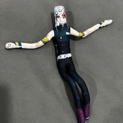 Demon Slayer Akaza Poseable Plush Doll Built-in Wire Stuffed Figure Infinite Castle Mugen Train Collectible Toy For Anime Fans Cuddly Fluffy Huggable