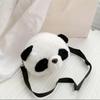 Cute Plush Crossbody Bag Panda Backpacks One Shoulder Diagonal Wallet Stuffed Animals Toy Coin Purse Kids Birthday Gift