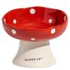 Non Slip High Cat Bowl For Senior Cats Neck Pain Elevated For Neck Health Digestion For Home