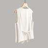 Gilet Cappotto da Donna Primavera Autunno di Alta Gamma Senza Maniche Giacca Gilet Suit da Donna Temperamento Moda Lady Blazer Clip a Cavallo