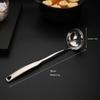 304 Stainless Steel Spoon Set for Home Use, Long Handle Hot Pot Spoon, Soup Spoon, Slotted Spoon, Large Deep and Thick 304 Spoons