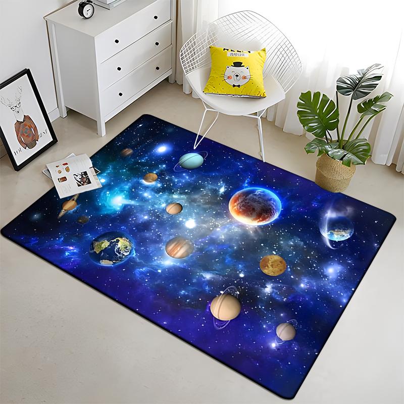 Большой ковер с принтом солнечной системы, ковер для гостиной, спальни, украшение дивана, нескользящие коврики, дропшиппинг Alfombras 40x60cm(15x23 in)