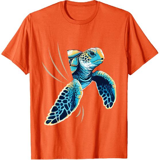 Sneaking Turtle - Zoologist Zookeeper Beach Ocean Sea Lover T-Shirt
