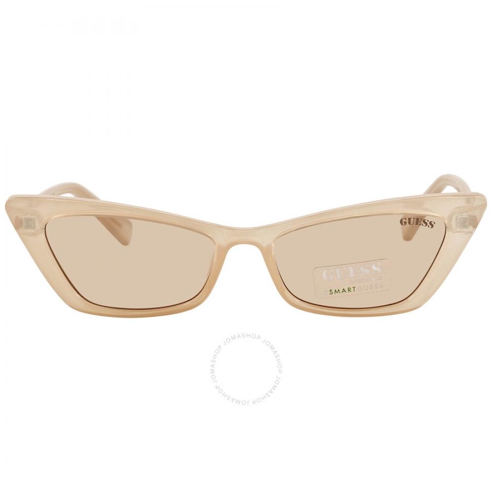 

Guess Коричневые женские солнцезащитные очки «кошачий глаз» GU8229 57E 53