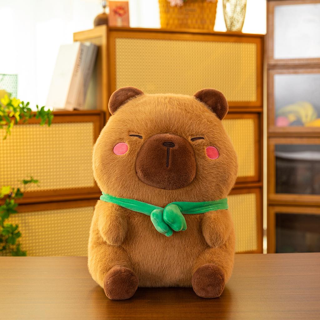 Cartoon Cute Kapibala Back Frog Plush Toy Doll Ugly Cute Doll Children's Birthday Gift