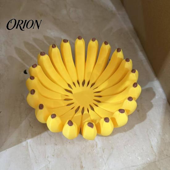 Decorative Storage Tray 3D Printed Banana-Shaped Tray, Banana Fruit Bowl Holder, Modern for Kitchen Countertop Decor Kitchen, Dining Table & Entryway,
