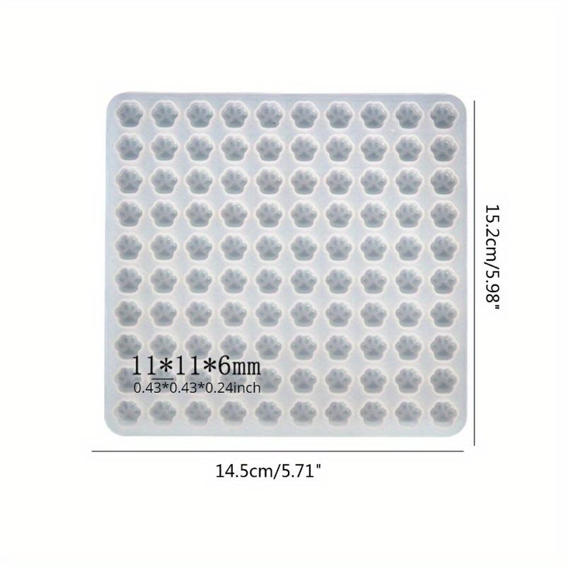 Handmade Mini Cat Paw Shape Wax Seal Stamp Silicone Mold for DIY Craft Adhesive Waxing Cards Envelope Mould Making Tool Supply