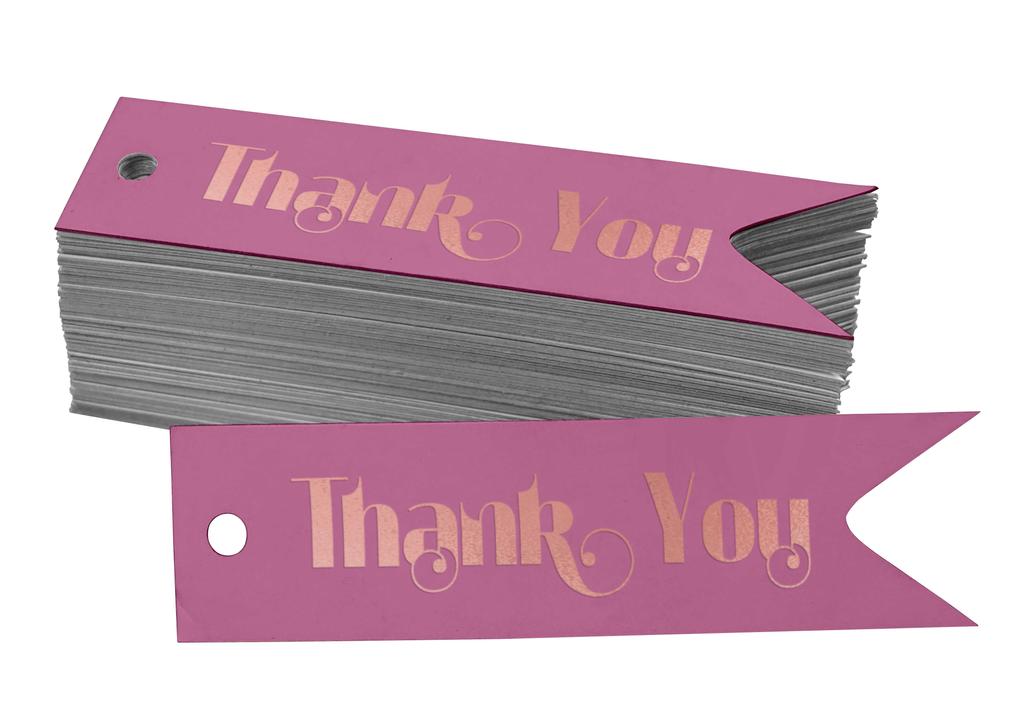 Inkdotpot Gold Foil Paper Hang Tags Thank You Bridal Shower Favor Tags 100