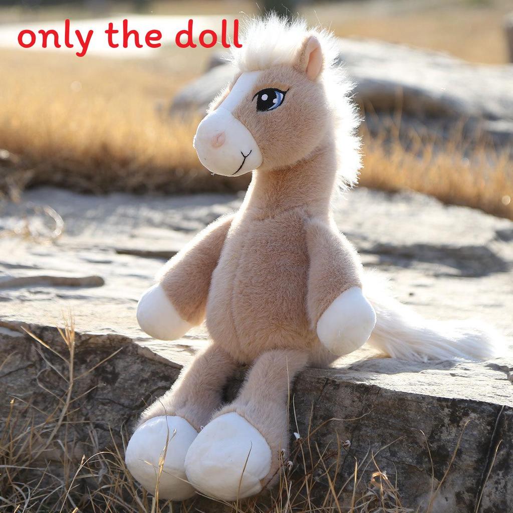 Animal Plush Realistic Pony Toy With Pp Cotton Suitable For Kids Holiday Gifts