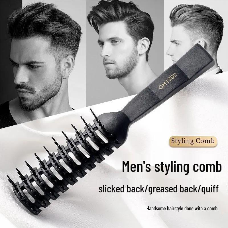 Ribbed Pompadour & Fluffy 9-Row Men's Styling Comb