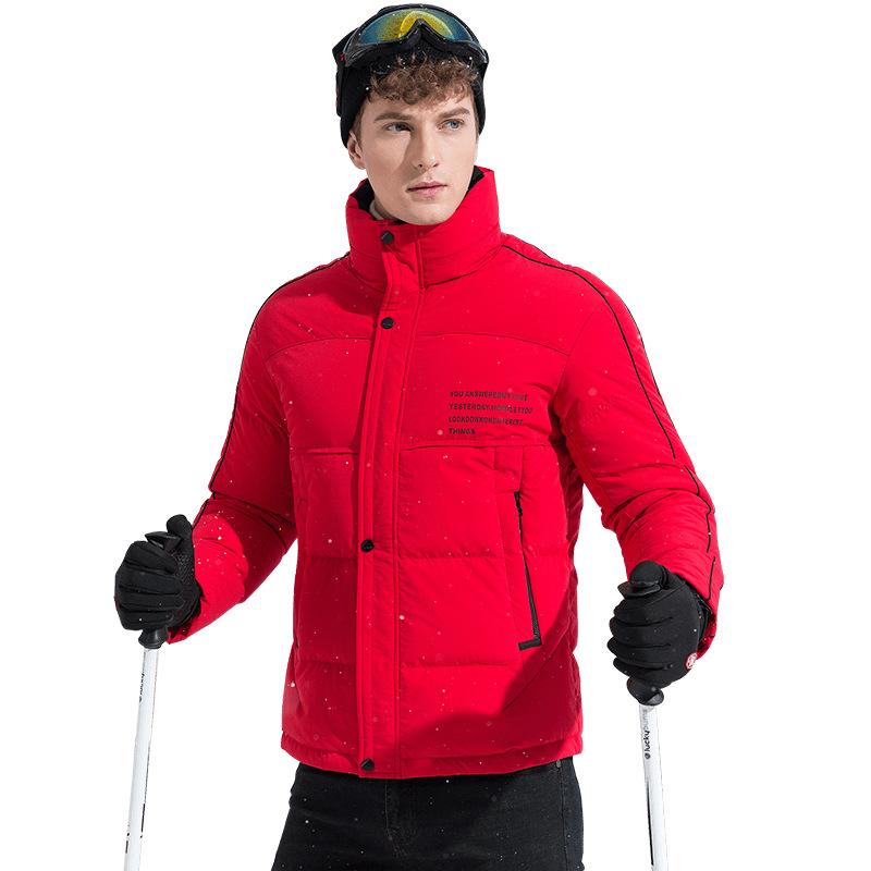 

90% White Duck Down Short Youth Stand-up Collar Fashionable Simple Autumn and Winter Down Jacket Warm and Cold-proof Jacket 3XL