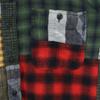 unused RRL Check Pattern Long sleeve patchwork Flannel shirt Women Used