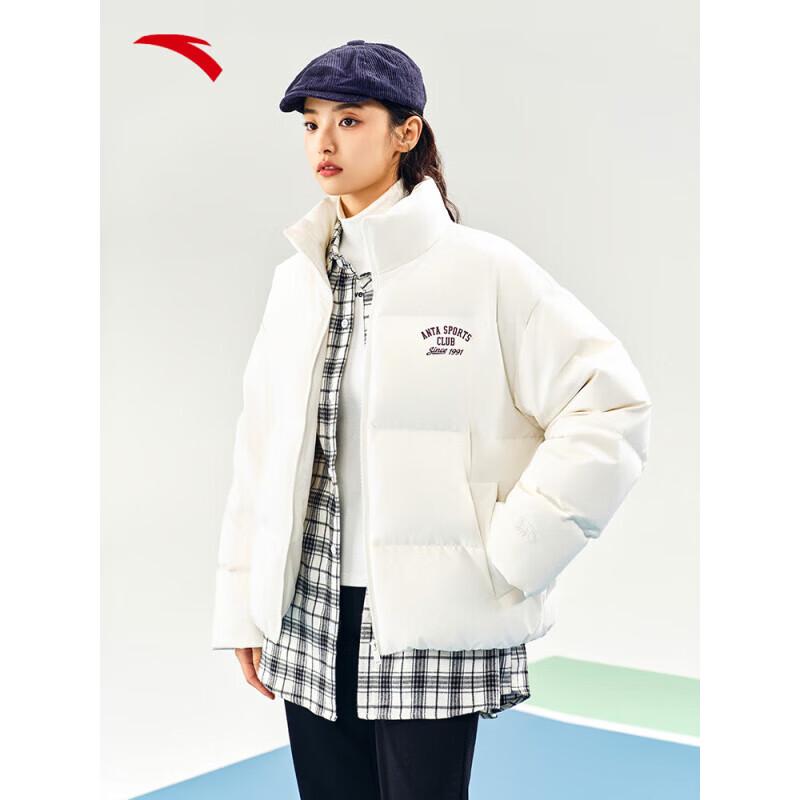 Anta Women's Short Casual Hooded Down Jacket