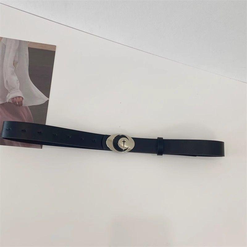 

Essential Simple Style Pink And Black Pu Belt For Women Ideal For Y2k And Looks Casual чорний