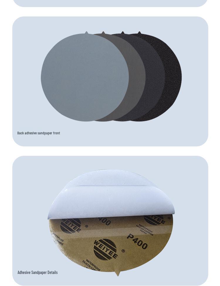 200mm Ultra-Fine 5000 Grit Metallographic Sandpaper for Dry/Wet Use - Round, Wear-Resistant Polishing.