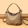 Women’s Soft PU Leather Shoulder Bag & Crossbody Bag 2026 Fashion Solid Color Large Capacity Casual Daily Handbag with Adjustable Strap Zipper