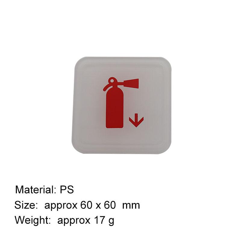 Fire Extinguisher Signs Sticker Public Place Logo Acrylic Wall Stickers Warning Badge Notice Store Inside Warning Plaque