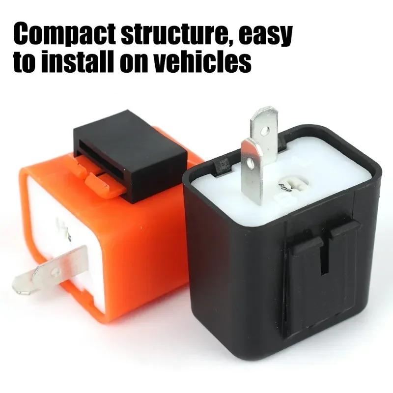Adjustable Motorcycle Turn Signal Flasher LED Turn Signal Control Relay for Fixing Hyper Flash Motorcycle Light Modification