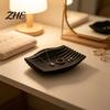 Small Countertop Soap Stand 3D Printed Dish, Minimalist Wave Design Bathroom Holder, Ring Earring Storage Plate Shower Tray for Bathroom, Kitchen