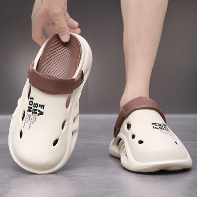 Fashion Couple's Thick Bottom Slippers Summer Men's Casual Waterproof Shoes Woman Hard-Wearing Sandals Mens Outdoor Beach Slides