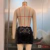 Women's Fashion Multicolor Floral Sequin Bodycon Short Skirt