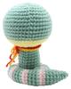 NASKA Amigurumi Kit Jammy the Snake (Medium-Thick Pop Fruits) - Approx. 16.5cm Tall, Design by Miyuki Ichikawa, MI-24