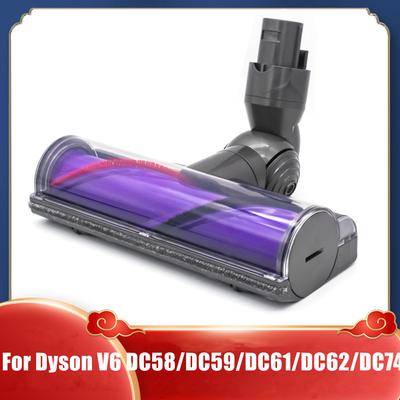 Priamo poháňaná čistiaca hlava Turbínový podlahový nástroj pre Dyson V6 DC58 DC59 DC62 DC72 DC74 Cyclone Akumulátorový vysávač Hlava Kefa