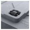DEROMA Jardinière Muret Millennium R - 99 x h39 cm - Anthracite - A réserve d'eau - Roulettes