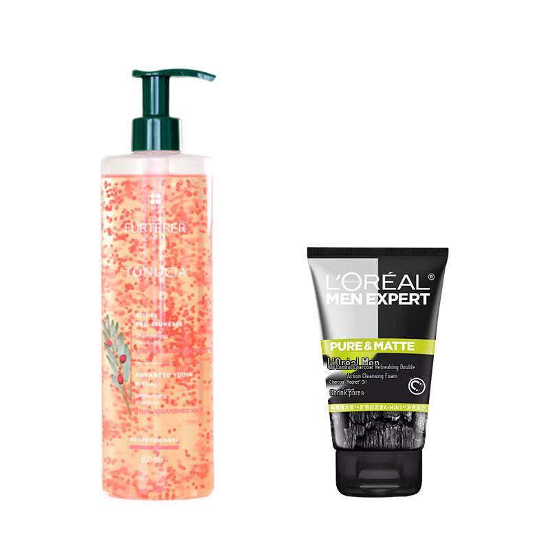 L'Oréal Men's Nettoyant Contrôle du Sébum & René Furterer Shampooing Coffret