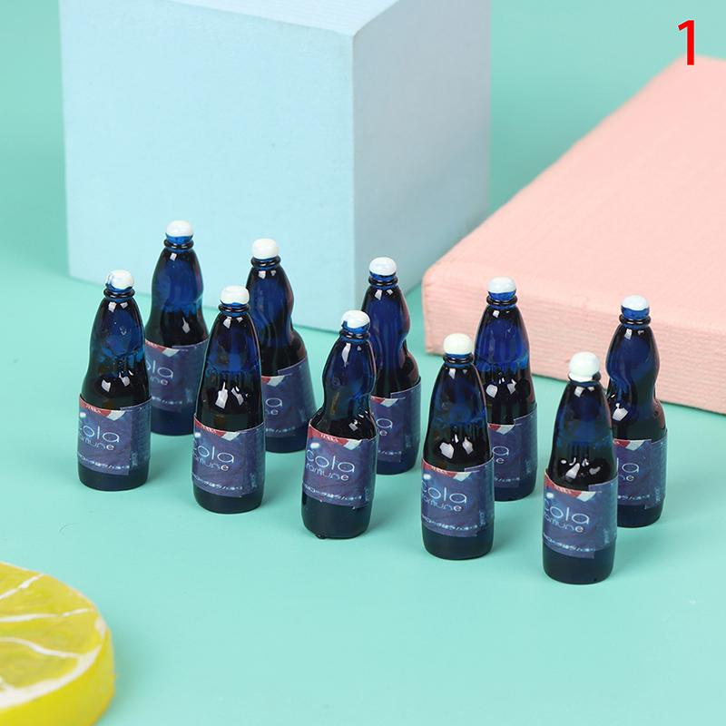 Various Styles 10pcs Mini 1/12 Dollhouse Miniature Simulation Whisky Wine Bottles Pretend Play Toys Doll Food Drink Accessories