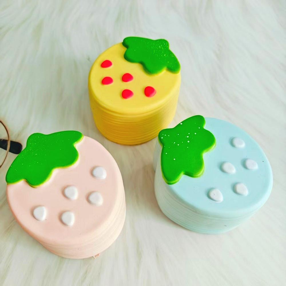 Simulated Layered Mousse Cake Squishy Toy - Soft Slow Rising Squeeze Toy for Stress Relief & Sensory Fidget Anxiety Gift
