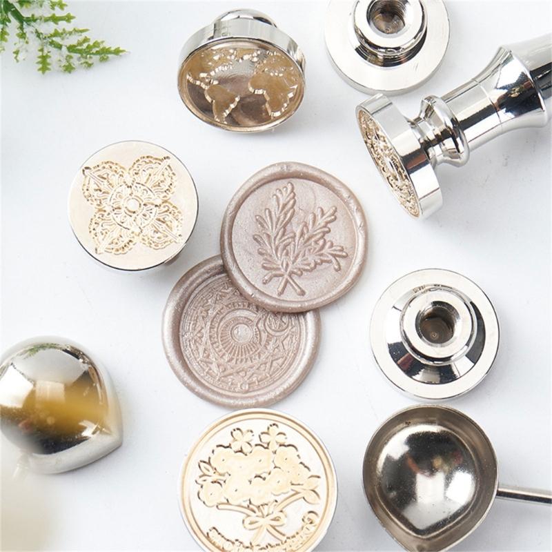 Flower Wax Seal Stamp Brass Head Bees Sealing Wax Stamp for Invitation Greeting Card Envelope Scrapbooking Decorations