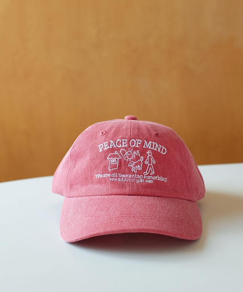 Beollunpeulenjeu Peace Of Mind Pigment Ball Cap Red