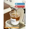 Disposable Transparent Plastic Coffee Cup with Lid for Small Beverages