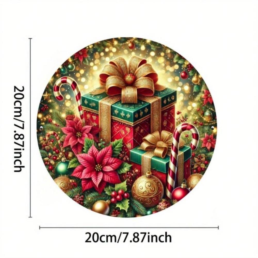 Metal Wall Art Round Sign Christmas Gift Home Decor Plaque Kitchen Bar Cafe