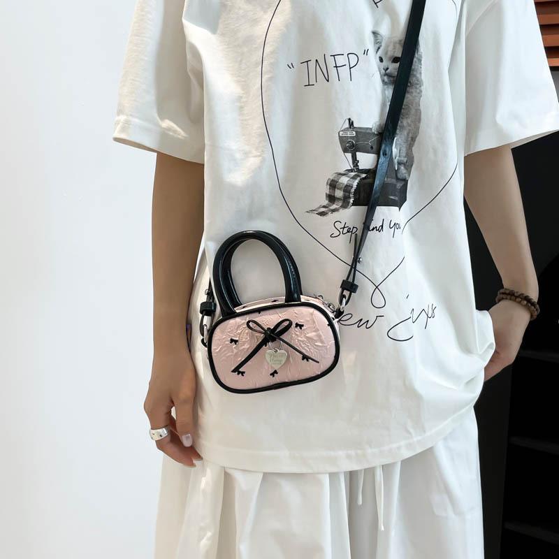 Sweet Bow Butterfly Decoration Women Casual Shoulder Crossbody Bag For Daily