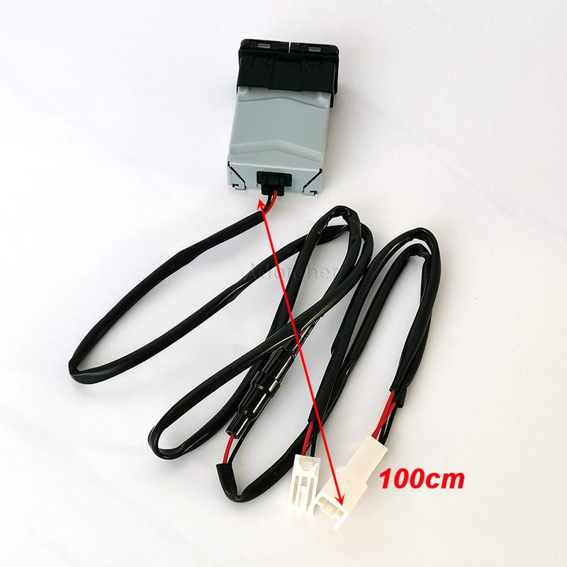 

12/24V Car Charger Dustproof Socket Dual USB Type-C PD Charging Outlet Power Adapter For Camry Avalon Highlander Levin RAV4