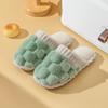Plush Suede Top Unisex Home Cotton Slippers Fashionable And Casual Silent Soft Soled Slippers Womens Ballerina Slippers