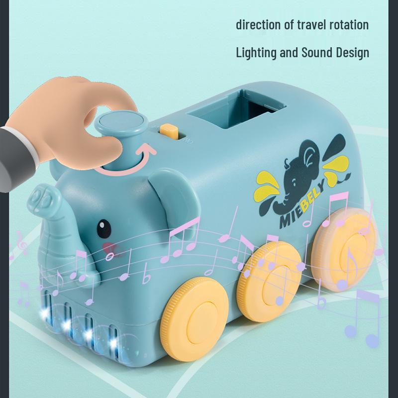 Electric Domino Train Set for Toddlers: Fun & Educational Building Blocks Toy