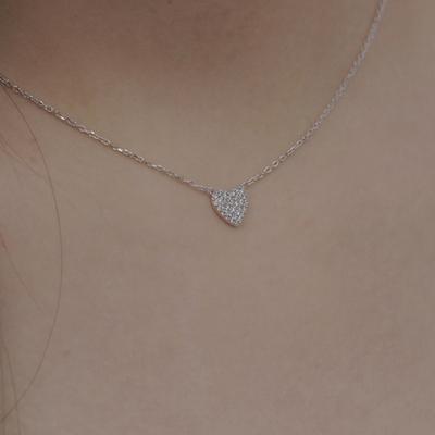 Less Is More Silver Heart Necklace