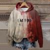 Unisex Hoodie Hoodie Halloween Bloody Hooded Long Sleeves Loose Sweatshirt