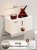 Milky White Bathroom Shelf, No-drill, for Sink, Toilet, Shower Room Wall Storage, Corner Organizer