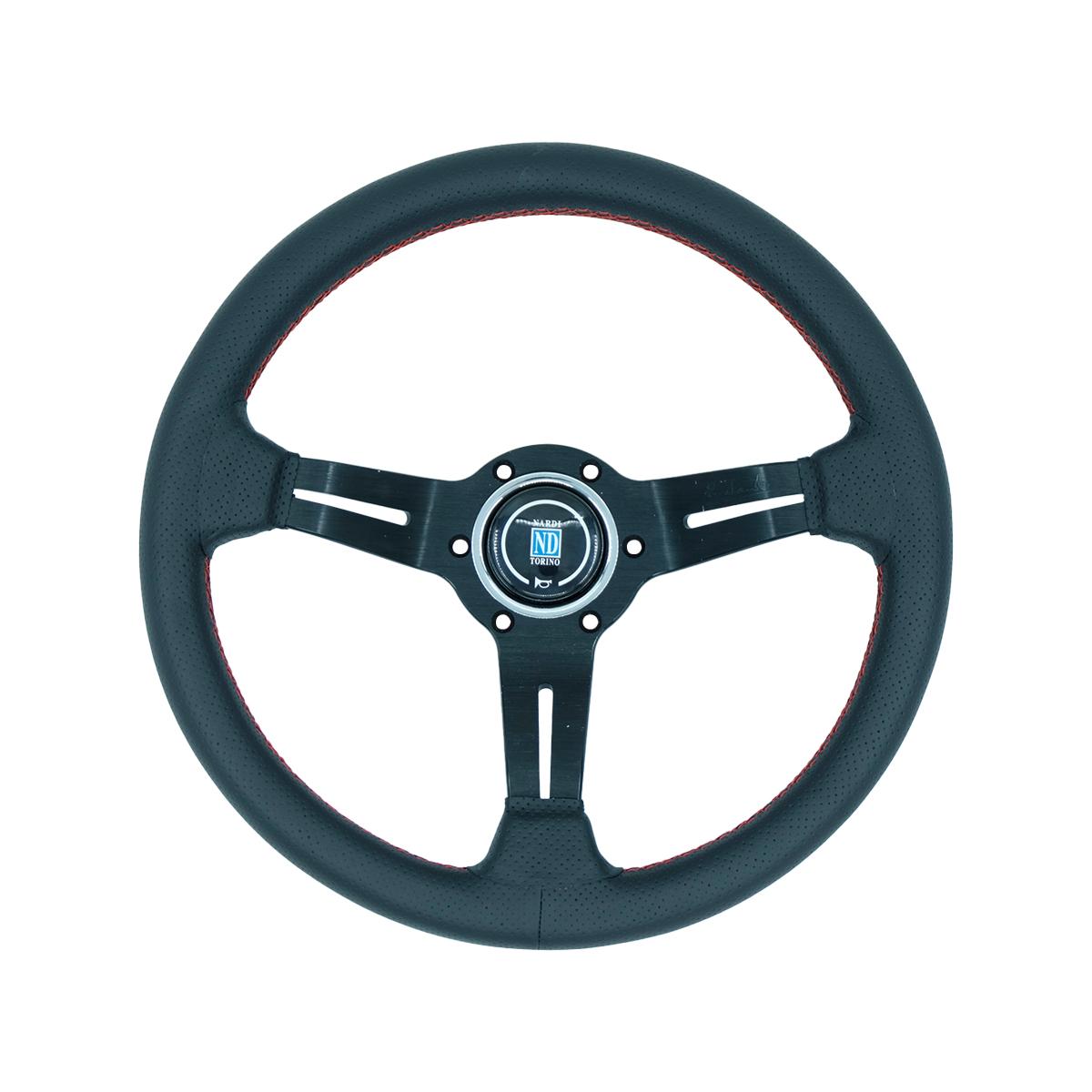 ND 13 Inch 320MM Leather Velour Foldable Steering Wheel for Car Racing Games Luxury Modified Automobile Wheel Pad leather black